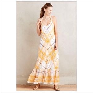 Anthropologie Holding Horses Clementine Plaid Maxi